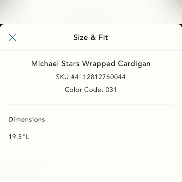 NWT new medium large Anthropologie Michael stars wrapped cardigan tie gray - Picture 13 of 13